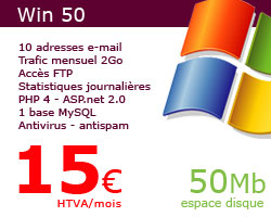hbergement 50Mo